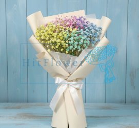 Букет цветов из: Гипсофила